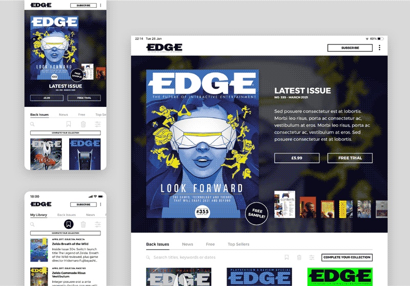 Future publishing app design