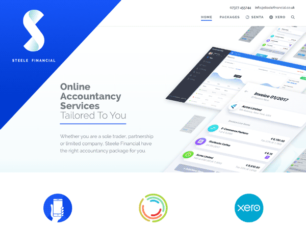 Steele Financial branding and website design